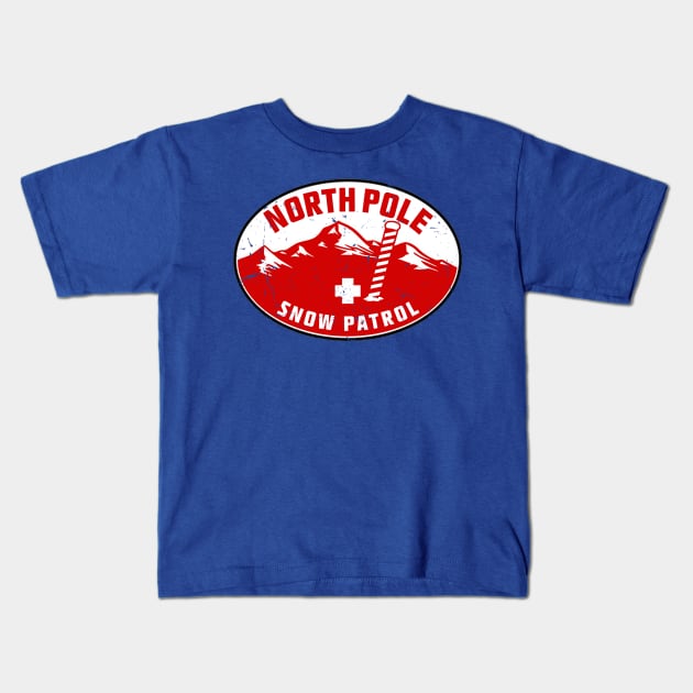North Pole Snow Patrol Kids T-Shirt by PopCultureShirts